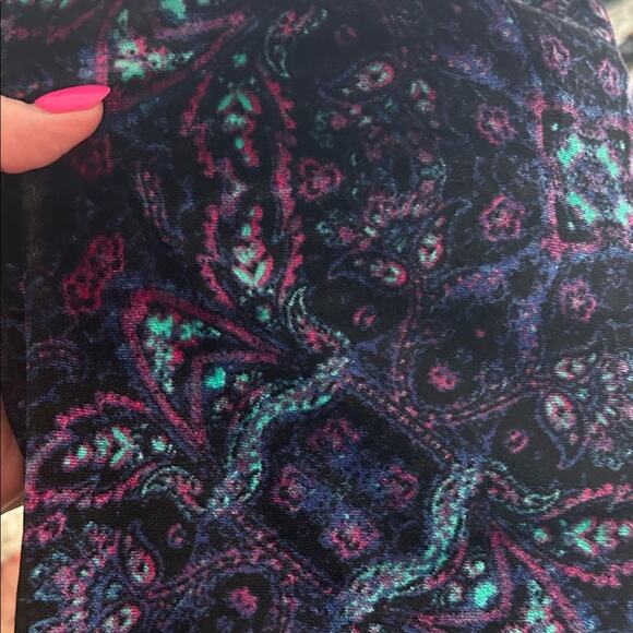 Bodycon Midi Dress Small Velvet Retro Revival 70s Psychedelic Backless High Neck - Picture 14 of 14